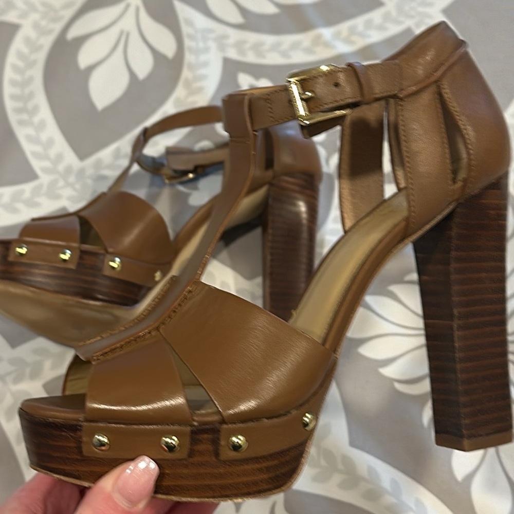 MICHAEL Michael Kors Brown Platform Heels